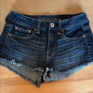 American Eagle Outfitters Dark Blue Jean Shorts